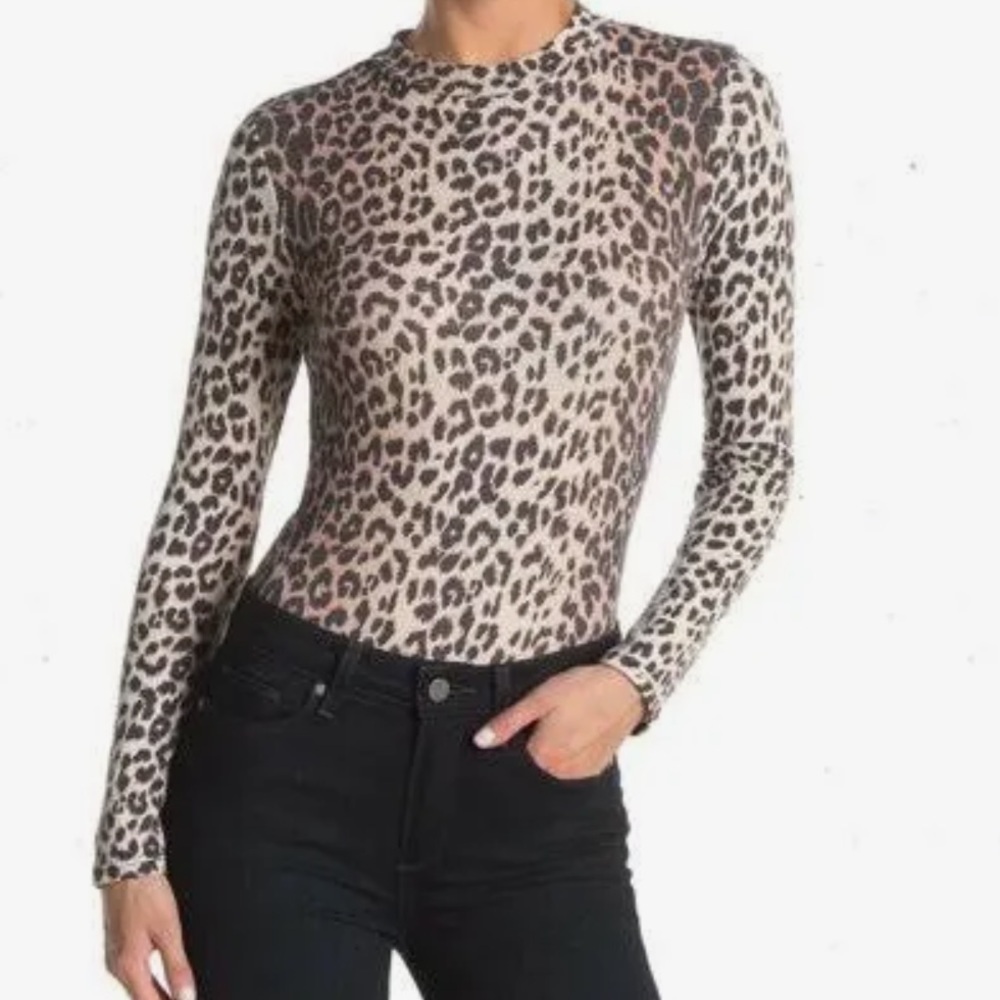 Abound Cheetah print long sleeve body suit